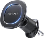 Miracase Car Phone Holder for Magsafe [Strong Magnets] Magnetic Phone Holders for Your Car, 360°Adjustable Air Vent Hands Free Cell Phone Mount Cradle Fit iPhone 17-12 & All Smartphones, Black