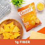 quest nutrition nacho cheese tortilla style protein chips with 18g protein 4g net carb low carb gluten free