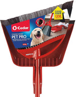 O-Cedar Pet Pro Broom with Step-On Dustpan | Quiet Cleaning Tool for Pets and Pet Owners