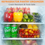 6 pack large clear plastic drawer organizer trays for kitchen utensils and office desk
