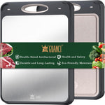 Kitchen cutting board with 304 stainless steel and wheat straw PP design