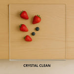 Acrylic cutting board with counter lip for kitchen countertop protection
