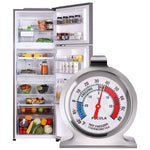 2 Pack Refrigerator Thermometer, 30-30°C/20-80°F, Classic Fridge Thermometer Large Dial with Red Indicator Thermometer for Freezer Refrigerator Cooler