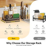 Kitchen Sink Caddy with Instant Drying Stone and Dish Sponge Holder