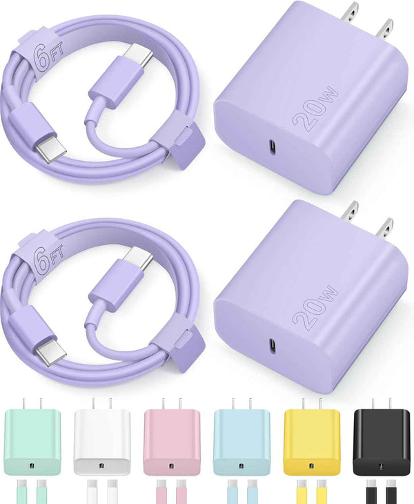 iPhone 17 16 15 Charger Fast Charging Type C Chargers USB C Charger Block iPhone 17 16 15 Air Pro Max Chargers with 6FT Cable for iPhone 17/17 Plus/17 Pro Max/16/16 Plus/16 Pro Max/15 Pro Max/iPad Pro