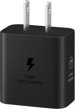 Samsung 25W Wall Charger Power Adapter, Cable Not Included, Super Fast Charging, Compact Design, Energy Efficient, Compatible with Galaxy and USB Type C Devices, Black