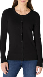 Amazon Essentials Women's Lightweight Crewneck Cardigan Sweater (Available in Plus Size)