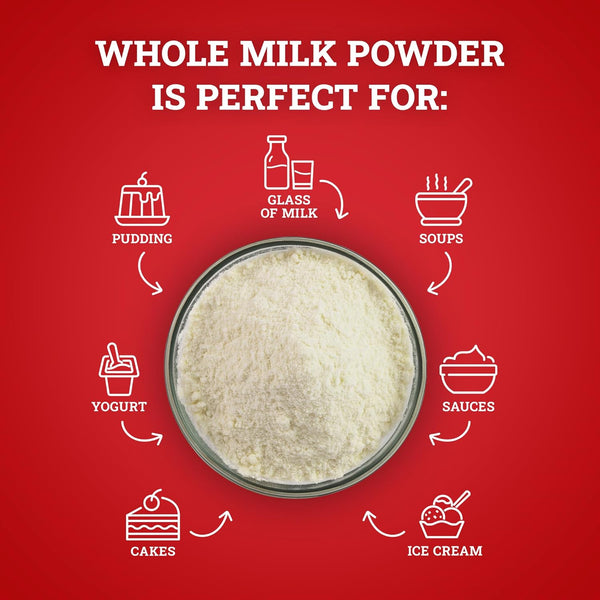 Hoosier Hill Farm 100% Hormone-Free Whole Milk Powder, 1 Pound, US Product, Non-Refrigerated