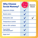 Scrub Mommy Kitchen Sponges - Dual-Sided Dish Sponges for Scrubbing - Non-Scratch Cleaning Sponges for Washing Dishes, Bathroom & Multi-Surface Cleaning - Online Exclusive (3 Count)