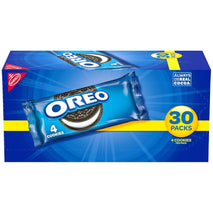 OREO Chocolate Sandwich Cookies, 30 snack packs, 4 cookies per pack