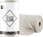 Fantasticlean Microfiber Cleaning Cloth Roll -75 Pack, Tear Away Microfiber Towels, 12" x 12", Reusable, Washable, Scratch Free, Ultra Absorbent Dishcloth for All-Around Cleaning Supplies (Pink)