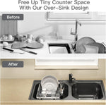 Stainless Steel Expandable Dish Drying Rack for Small Kitchen Counters