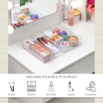STORi SimpleSort Drawer Organizer Bins 6 pc Set for Bathroom and Desk Storage