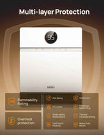 Dreo IP24 Electric PTC Space Heater with 30° Oscillation, Adjustable Thermostat and Alexa Compatibility