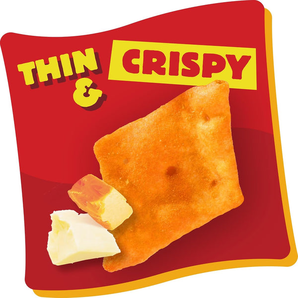 Cheez-It Snap'd Cheese Cracker Chips, Thin Crisps, 9oz Box (12 Pouches)