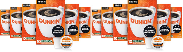 Dunkin Original Blend Coffee K-Cup Pods 10 Count Boxes Pack of 6