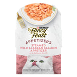 Purina fancy feast wild alaskan salmon appetizer grain free wet cat food topper 1.1 oz trays pack of 10