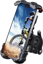 Lamicall Bike Phone Holder, Motorcycle Mount - Motorcycle Phone Holder, Handlebar Cell Phone Clamp, E-Bike Scooter Phone Clip for iPhone 17 Air Pro Max, 16 15 Plus, S20, 4.7 to 6.8" Smartphones