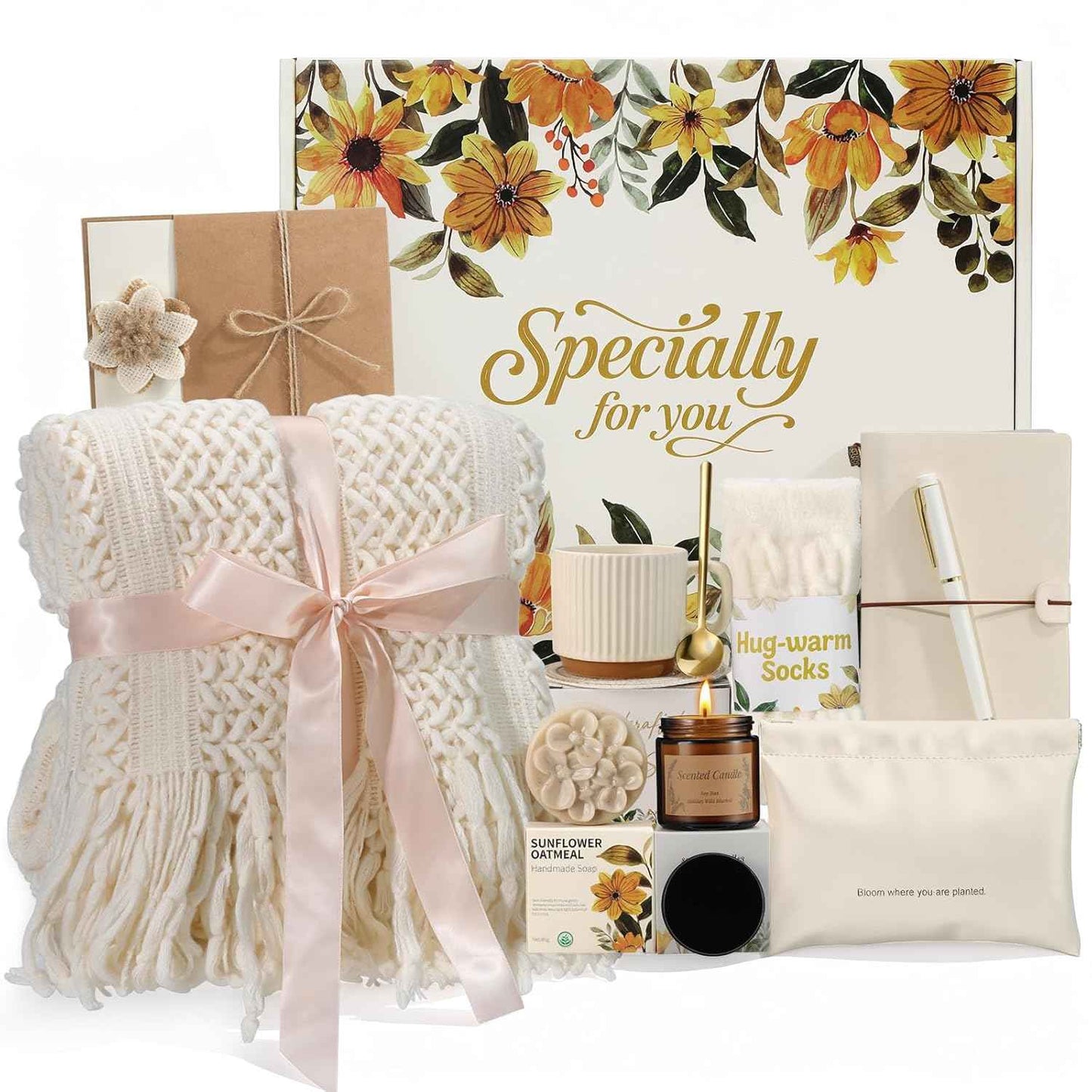 Self Care Gifts for Womens Birthday Gift Get Well Soon Gift - Valentines Day Gifts for Her Mom Wife Daughter Sister Girlfriend Best Friend, Sympathy Gift Baskets for Women Care Package