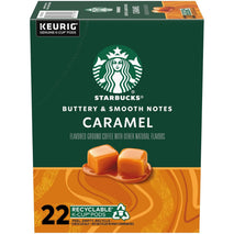 Starbucks Caramel Flavored Coffee K-Cup Pods for Keurig Brewers, 100% Arabica, 22 Pods