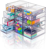 Acrylic Organizer with 20 Drawers for Office and Craft Storage