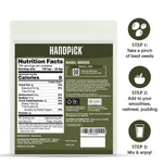 HANDPICK Holy Basil Seeds (397g/14oz) | 2x More Fiber than Chia | Edible Basil Seeds, Gluten free, Raw Sabja, Tukmaria Seeds | Prebiotic | Packed in Resealable Zip Lock Pouch (Packaging may vary)