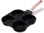 CAROTE Egg Pan Omelette Pan, 4-Cup Nonstick Granite Omelette Skillet - Pancake Pan and Healthy Egg Cooker Suitable for Gas Stove & Induction Cookware
