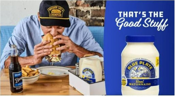 blue plate real mayonnaise 30 fl oz jar homestyle mayo for chicken salad