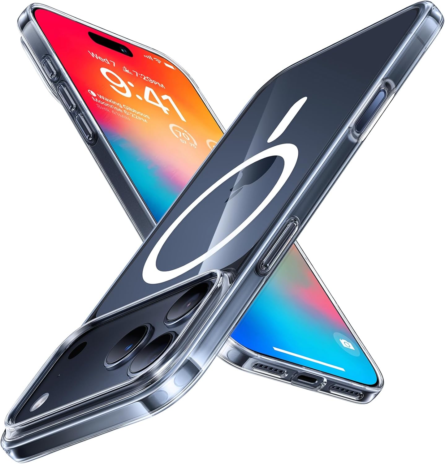 TORRAS Magnetic Slim Fit for iPhone 17 Pro Case 6.3 inch, Ultra-Thin, Compatible with MagSafe, Lightweight Matte Anti-Scratch Hard PC Cover Phone Case for iPhone 17 Pro OriginFit, Deep Blue