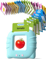 Talking Flash Cards for Toddlers 1 2 3 4 Year Olds, Montessori Language Learning with 224 Words, Pocket Speech Therapy Tools, and Speech Development Educational Playthings for Children