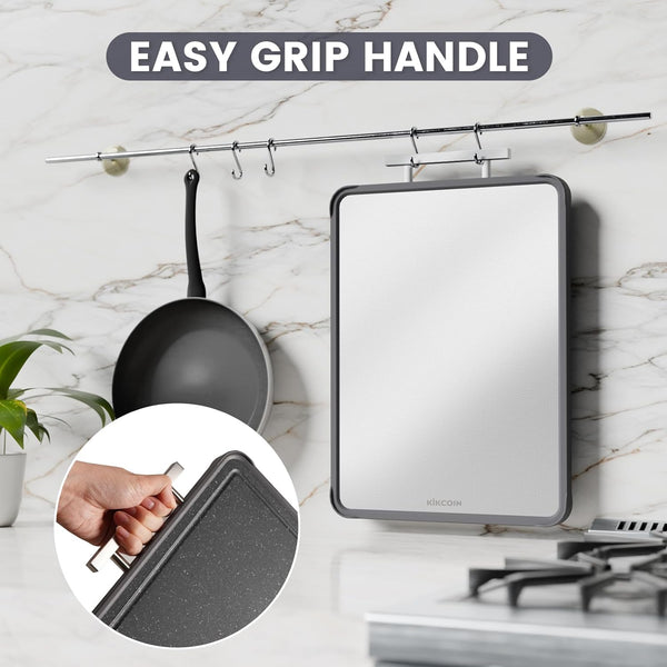 304 Stainless Steel Double Sided Cutting Boards for Kitchen