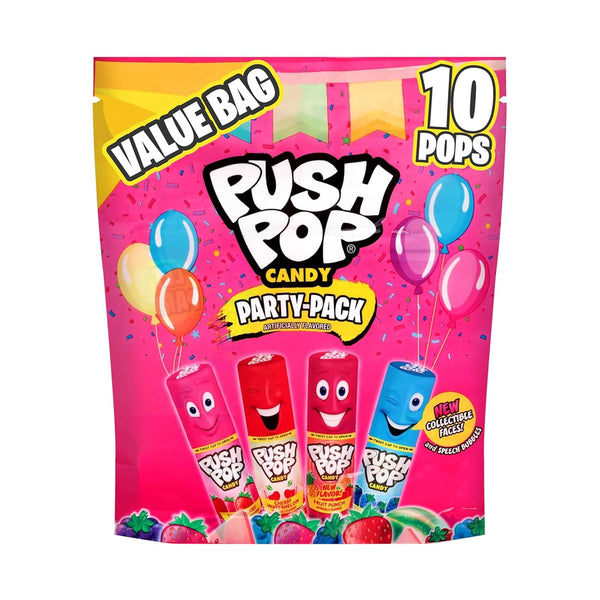 Push Pop Candy Lollipops Variety Pack 24 Count Assorted Fruity Flavors