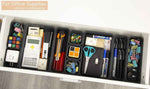 15-Piece Interlocking Desk Organizer: Versatile Storage for Office, Bathroom, and Kitchen