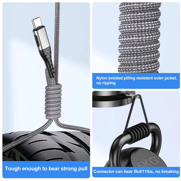 10ft USB C Charging Cable 2Pack for Android Phone Laptop
