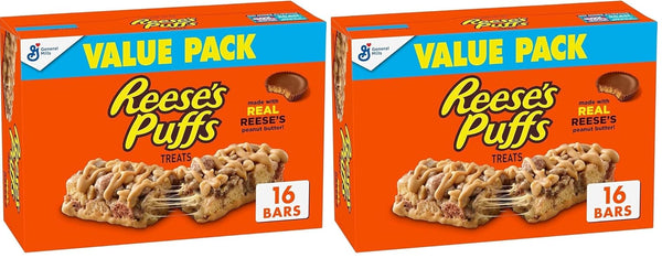 REESE'S Puffs Cereal Bars Value Pack 16 Ct 13.6 oz