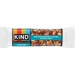 Kind Zero Added Sugar Snacks Bars, Dark Chocolate Nuts & Sea Salt, Gluten Free, High Fiber, Keto Snacks, 5g Protein, 5 Count