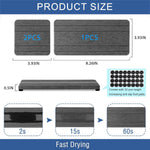 3PCS Diatomite Stone Sink Trays for Instant Drying, Kitchen Sponge and Hand Soap Holder
