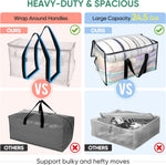 6-Pack Oversized Moving Bags with Reinforced Handles for Storage and Organization