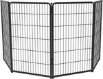 FXW Homeplus Unleashed Indoor Dog Playpen - Stress-Free and Safe Play, Heavy Duty 24 Inch 6 Panels Dog Pen for Puppy and Small Dogs, Black│Patented