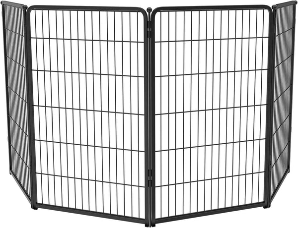 FXW Homeplus Unleashed Indoor Dog Playpen - Stress-Free and Safe Play, Heavy Duty 24 Inch 6 Panels Dog Pen for Puppy and Small Dogs, Black│Patented