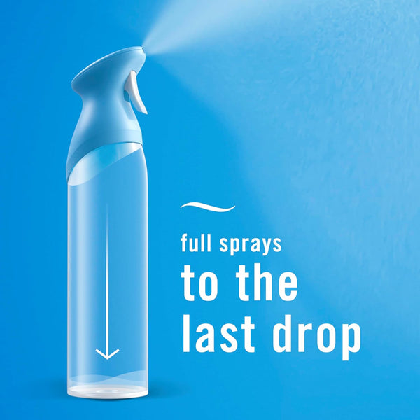 Febreze Air Mist, Air Freshener Spray, Odor Fighting Room Spray, Deodorizer for Home Bathroom Kitchen Office Apartment Dorm Room Classroom, Heavy Duty Crisp Clean Scent, 8.1oz, (Pack of 6)