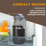 Heavy Duty Glass Mason Pitcher with Spout Lid and Stainless Steel Filter