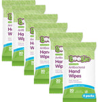 Boogie Antibacterial Hand Wipes, 100 Total Wipes, 5 Packs of 20, Alcohol Free, Hypoallergenic, Moisturizing Aloe for Kids and Adults