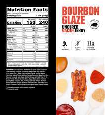 Savage Bacon Jerky Variety Pack, 4 Count, Gluten Free, High Protein, Low Calorie