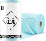 Fantasticlean Microfiber Cleaning Cloth Roll -75 Pack, Tear Away Microfiber Towels, 12" x 12", Reusable, Washable, Scratch Free, Ultra Absorbent Dishcloth for All-Around Cleaning Supplies (Pink)