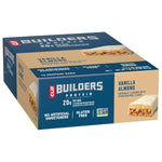CLIF BUILDERS Vanilla Almond Flavor Plant Based Protein Bars 12 Pack