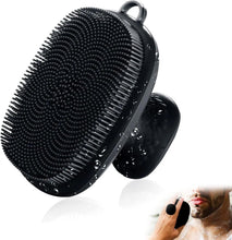 Silicone Face Scrubber for Men Facial Cleansing Brush Waterproof Black