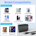 3-Pack 25W Type C Super Fast Charging Block with USB C Charger Cable