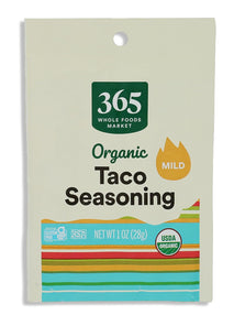 365 by Whole Foods Market, Organic Taco Seasoning, Non-GMO, 1-Ounce Single-Packet