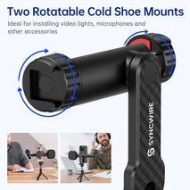 Universal Smartphone Tripod Mount with 360° Rotation and 180° Tilt